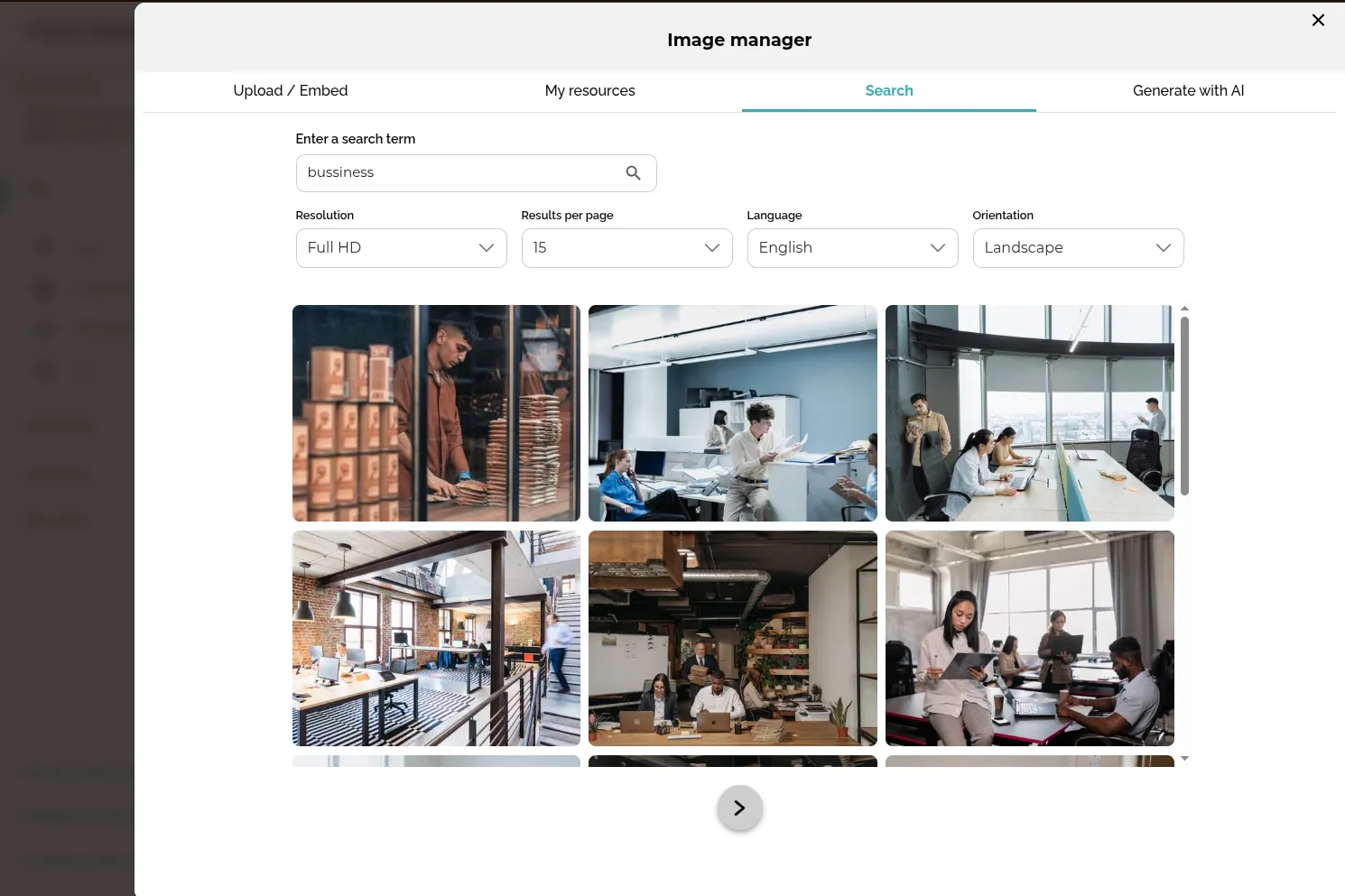 Images without leaving the editor