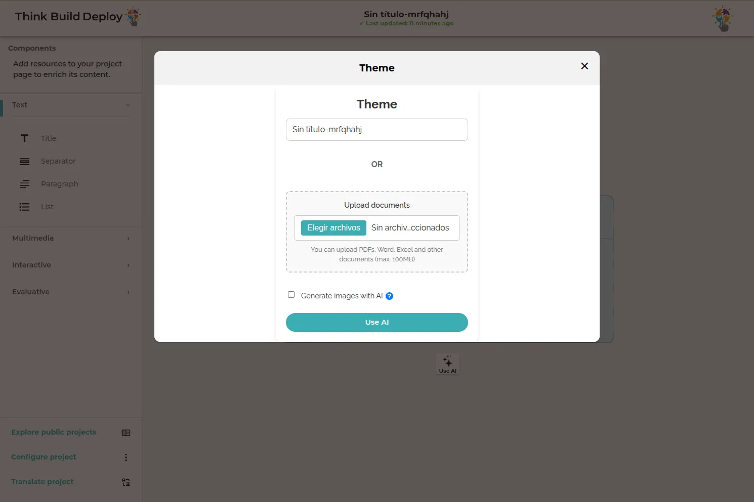 Create with AI assistance